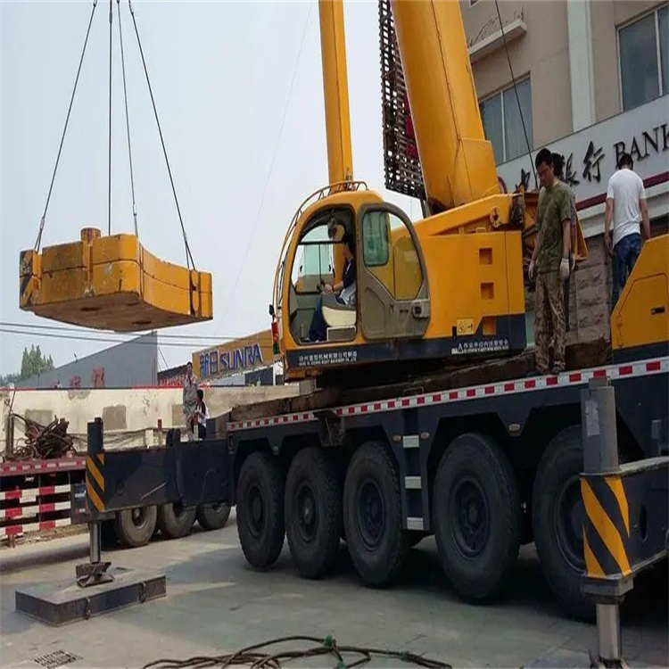 随县当地吊车出租|机器吊装|75吨|工厂搬迁服务